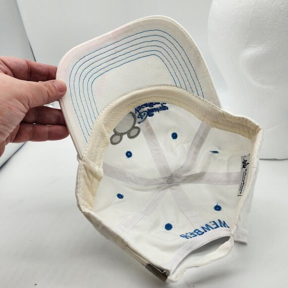Disney Parks Vacation Club Member Ball Cap Hat White Mickey Logo Unisex Adult - Picture 7 of 9